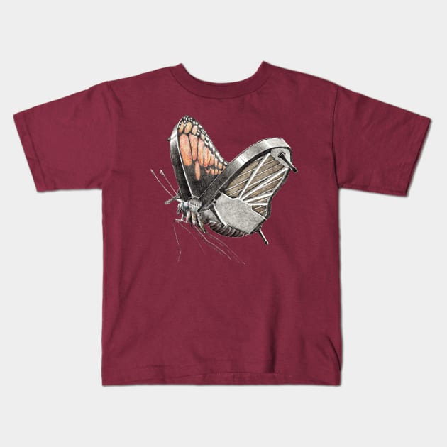 butterfly music Kids T-Shirt by RedmerHoekstra